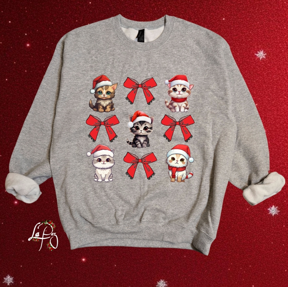 Cute christmas kittens sweatshirt